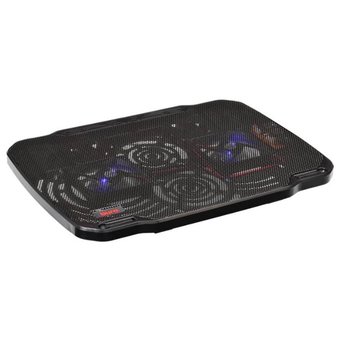  Подставка для ноутбука Buro (BU-LCP156-B208) черный 15.6"355x260x21мм 2xUSB 2x 80ммFAN 560г металлическая сетка/пластик 