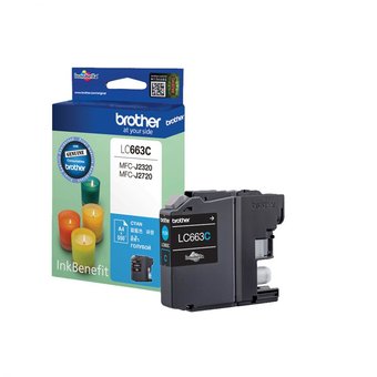  Картридж струйный Brother LC663C голубой (600стр.) для Brother MFC-J2320/J2720 