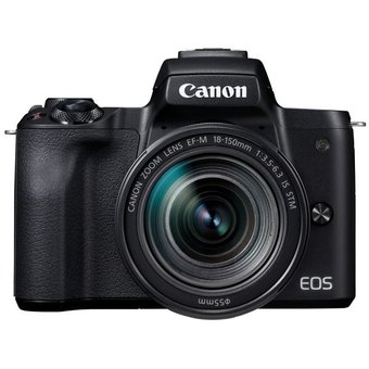 Фотоаппарат Canon EOS M50 белый 24.1Mpix 3" 4K WiFi 18-150 IS STM LP-E12 (с объективом) 