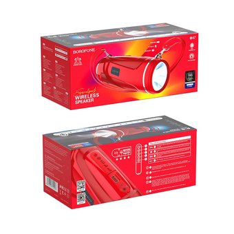  Портативная колонка Borofone BR7 Empyreal sports, red 