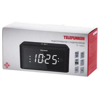  Радиоприемник настольный Telefunken TF-1595U черный 