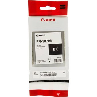  Картридж струйный Canon PFI-107BK 6705B001 черный (130мл) для Canon iP F680/685/780/785 