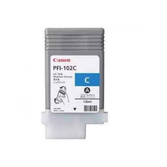  Картридж струйный Canon PFI-102C 0896B001 голубой (130мл) для Canon iPF510/605/610/650/655/750/760/765 