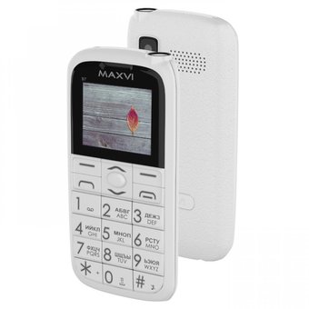  Мобильный телефон Maxvi B7 White 