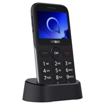  Мобильный телефон Alcatel 2019G Black/Metallic Silver 