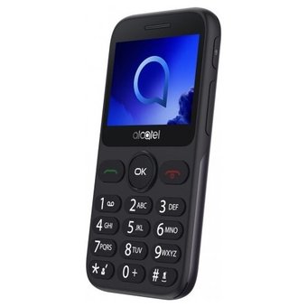  Мобильный телефон Alcatel 2019G Black/Metallic Gray 