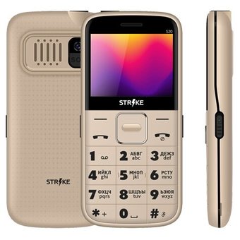  Мобильный телефон Strike S20 Gold 