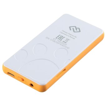  Плеер Hi-Fi Flash Digma S4 8Gb белый/оранжевый/1.8"/FM/microSDHC 