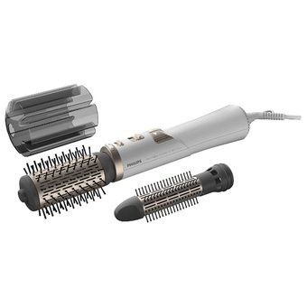  Фен-щетка Philips HP8664/00 белый/серебристый 