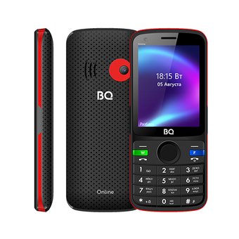  Мобильный телефон BQ 2800G Online Black+Red 