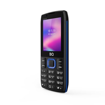  Мобильный телефон BQ 2400L Voice 20 Black+Blue 