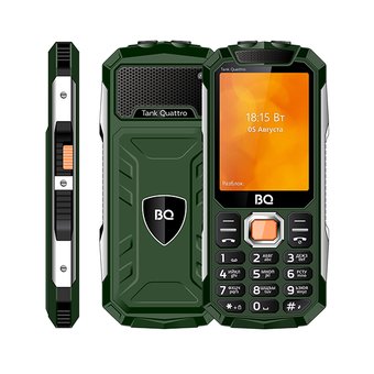  Мобильный телефон BQ 2819 Tank Quattro Green 