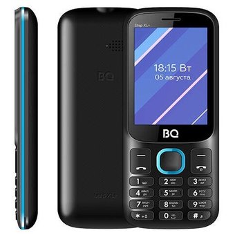  Мобильный телефон BQ-2820 Step XL+ черный/синий 