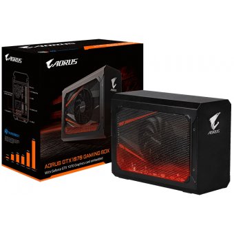  Видеокарта GIGABYTE GeForce GTX1070 AORUS Gaming Box (GV-N1070IXEB-8GD ext USB3.1C (Thunderbolt3)) 8GB 256bit GDDR5 (1531-1746/8008) 3xUSB3.0/2xDL-DVI 
