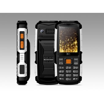  Мобильный телефон BQ BQM-2430 Tank Power черный/серебро 