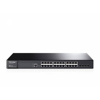  Коммутатор TP-Link T1500-28PCT 24x100Mb 4G 2SFP 24PoE+ 192W управляемый 