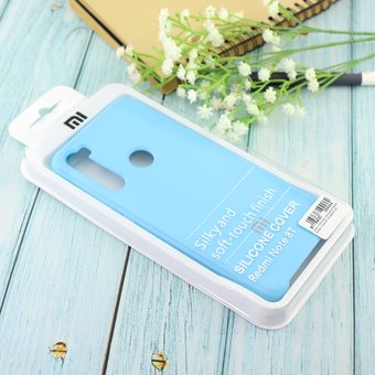  Чехол Silicone case для Xiaomi Redmi Note 8T голубой(16) 