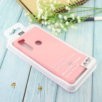  Чехол Silicone case для Xiaomi Redmi Note 8T розовый(12) 
