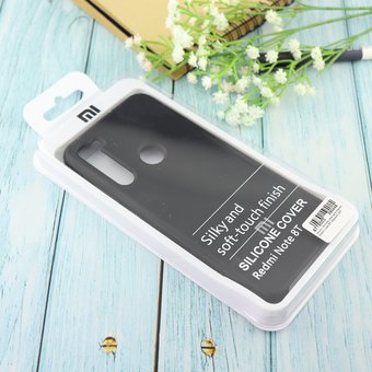 Чехол Silicone case для Xiaomi Redmi Note 8T чёрный(18) 