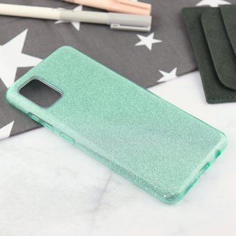  Накладка силиконовая блестящая для Samsung Galaxy A51, зеленый 