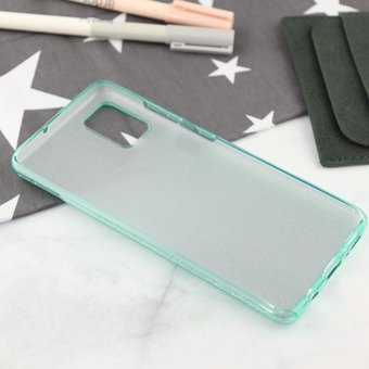  Накладка силиконовая блестящая для Samsung Galaxy A51, зеленый 
