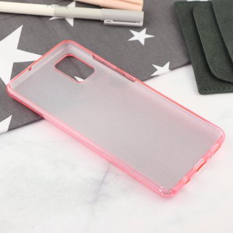  Накладка силиконовая блестящая для Samsung Galaxy A51, розовый 