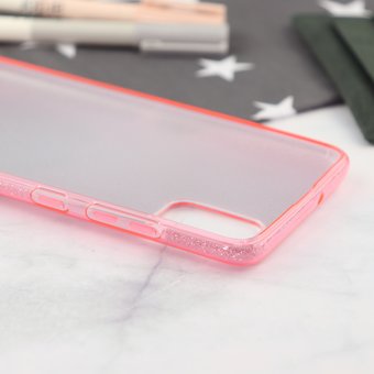  Накладка силиконовая блестящая для Samsung Galaxy A51, розовый 