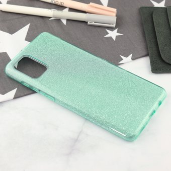  Накладка силиконовая блестящая для Samsung Galaxy A71, зеленый 
