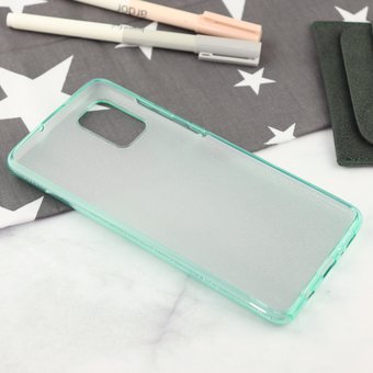  Накладка силиконовая блестящая для Samsung Galaxy A71, зеленый 