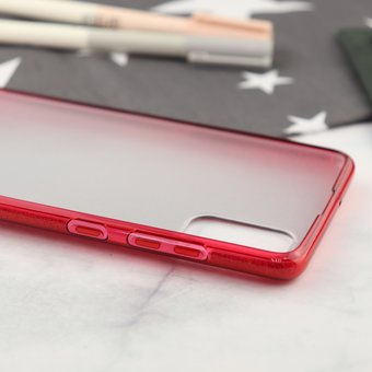  Накладка силиконовая блестящая для Samsung Galaxy A71, красный 