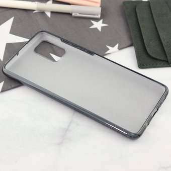  Накладка силиконовая блестящая для Samsung Galaxy A71, черный 