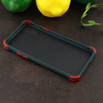  Чехол ARMOUR для iPhone X/XS черно-зелёный 