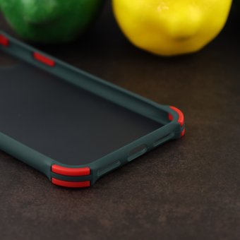  Чехол ARMOUR для iPhone X/XS черно-зелёный 