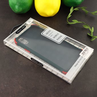  Чехол ARMOUR для iPhone X/XS черно-зелёный 