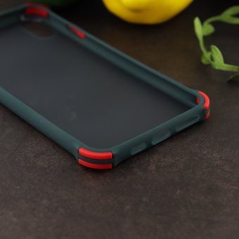  Чехол ARMOUR для iPhone XS Max черно-зелёный 