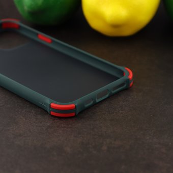  Чехол ARMOUR для iPhone 11 Pro черно-зелёный 