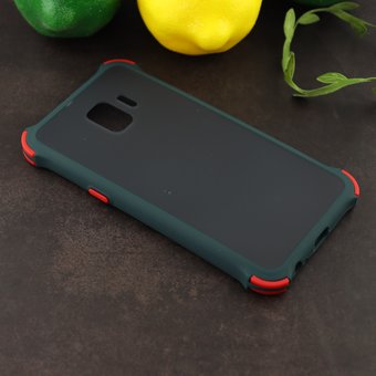  Чехол ARMOUR для Samsung J2 Core/J260F черно-зелёный 