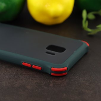  Чехол ARMOUR для Samsung J2 Core/J260F черно-зелёный 