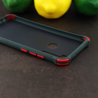  Чехол ARMOUR для Xiaomi Redmi Note 8 черно-зелёный 