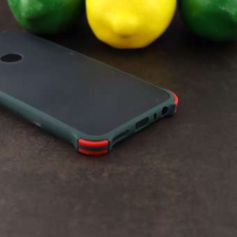  Чехол ARMOUR для Xiaomi Redmi Note 8 черно-зелёный 