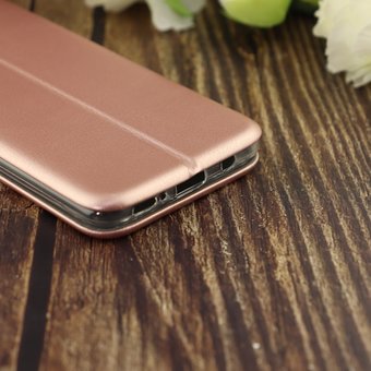  Чехол-книга для Samsung A51 (2020)/отдел под пластик.карту,силикон/ розовое золото 