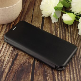  Чехол-книга для Samsung A51 (2020)/отдел под пластик.карту,силикон/ черный 