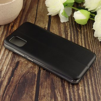  Чехол-книга для Samsung A51 (2020)/отдел под пластик.карту,силикон/ черный 