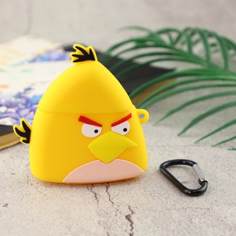  Чехол для AirPods 1/2 Angry Birds жёлтый 