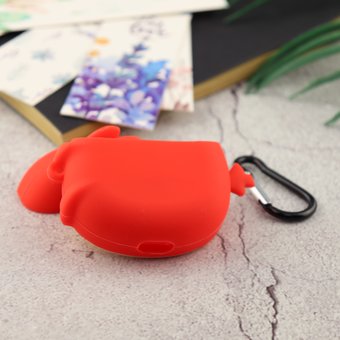  Чехол для AirPods 1/2 Angry Birds красный 
