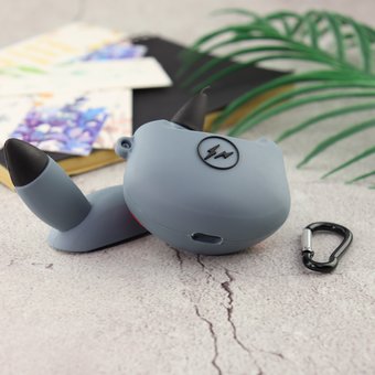  Чехол для AirPods 1/2 Пикачу серый 