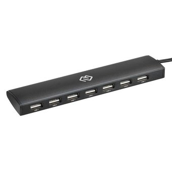  Разветвитель USB-C Digma HUB-7U2.0-UC-B 7порт. черный 