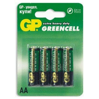  Батарейка GP R6/4SH Greencell 