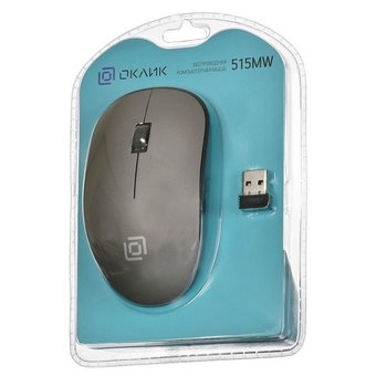  Мышь Oklick 515MW черный/серый USB 
