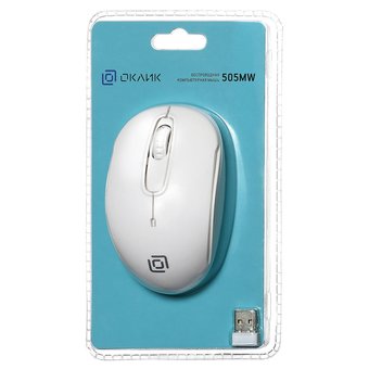  Мышь Oklick 505MW белый USB 